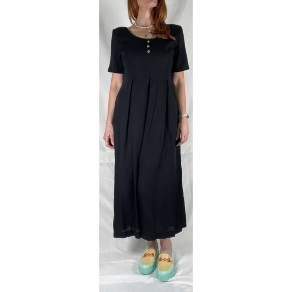 80’s/90’s Vintage ‘Jeffrey & Dara’ Black Wide Leg Jumpsuit